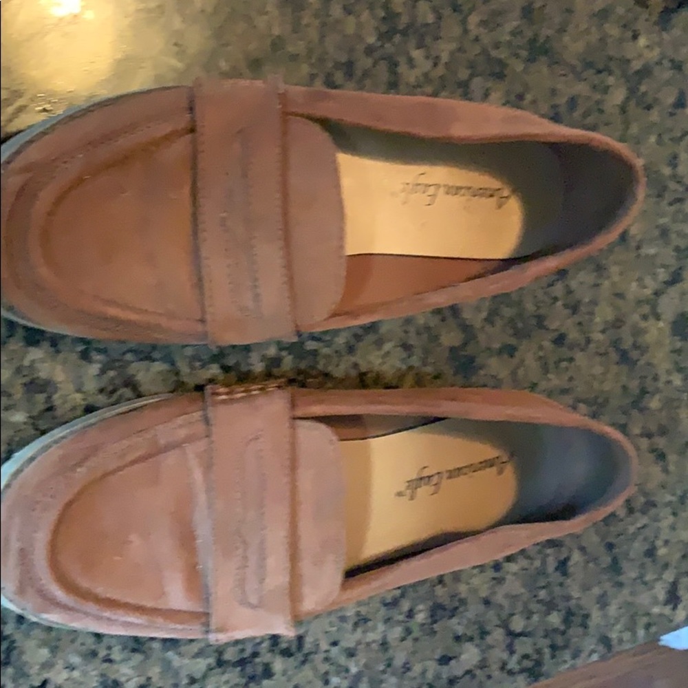 Ladies brown loafers
